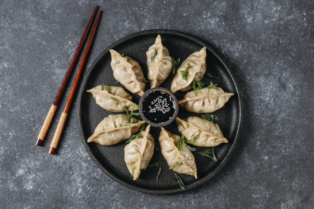 Momos served in authentic chinese style